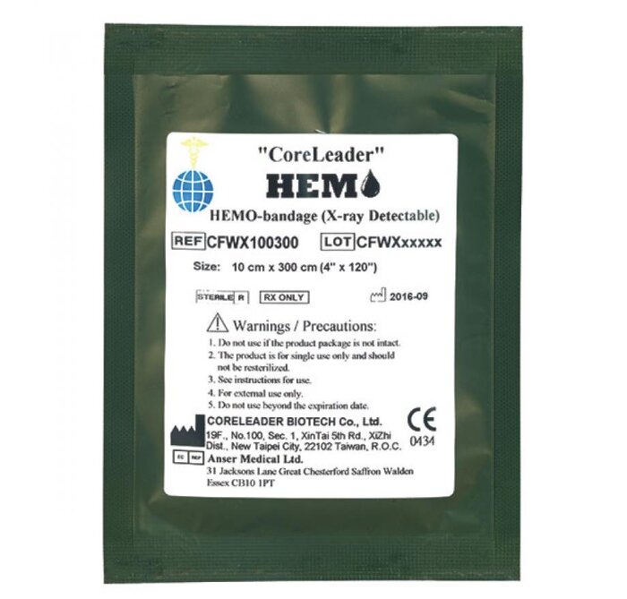 Coreleader Biotech Hemo-Fiber Bandage gerollt 10cmx3m