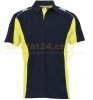 Dynamic Poloshirt Schwarz / Fluor-gelb XS