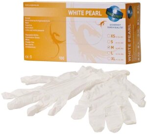 Unigloves White Pearl Nitrilhandschuhe XS (5-6)