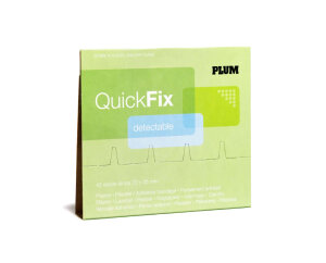 Plum Quickfix Nachfüllpack, 45 Pflasterstrips detectable