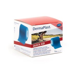 DermaPlast QuickAid blau 6cmx2m 1 Stk 