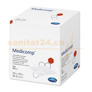 Medicomp® Vliesstoffkompressen 7.5 cm x 7.5 cm / unsteril...