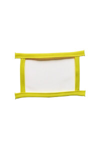 ID-Pocket - Brust oder Rücken Gelb-Brust 10.5 x 7.5cm