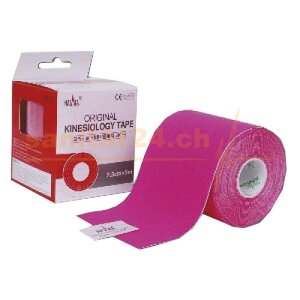 Kinesiology Tape breit Nasara pink 7.5cmx5m