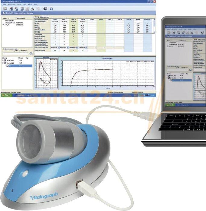 Pneumotrac-USB Spirometer