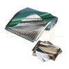 Metallisierte Rettungsdecken Wiederverwendbar Besonders stabile Verarbeitung. Farbe: silber/grün, Grösse: 200 x 150 cm, Gewicht: 488 g