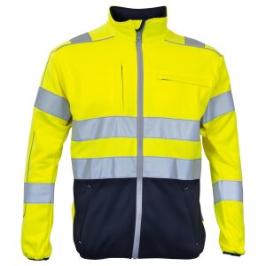 Rescuewear Sweat-Jacke Marine / Fluor Gelb L